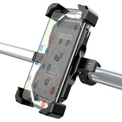 Dracool Bike Phone Mount Holder Stand for Motorcycle Bicycle Universal Handlebar 360° Adjustable for iPhone 11 Pro Max/X/XS MAX/XR/8 Plus/SE/Samsung Galaxy S20/S10/S10e/Google 4-7 inches Cell Phones