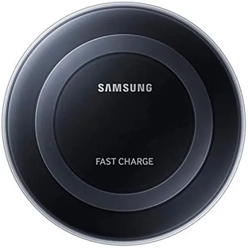 Samsung Qi Certified Fast Charge Wireless Charging Pad for Qi Compatible Smartphones with Built-in Cool Fan - Retail Packaging - Black Samsung Qi Certified Fast Charge Wireless Charging Pad for Qi Compatible Smartphones with Built-in Cool Fan - Retail Packaging - Black