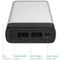 Portable Charger Power Bank Battery - by TalkWorks | 6000 mAh | Cell Phone Backup External Dual USB Power Pack for Apple iPhone 11, XR, XS, X, 8, 7, 6, iPad & Android for Samsung Galaxy - Silver Portable Charger Power Bank Battery - by TalkWorks | 6000 mAh | Cell Phone Backup External Dual USB Power Pack for Apple iPhone 11, XR, XS, X, 8, 7, 6, iPad & Android for Samsung Galaxy - Silver