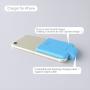 oisle Portable Charger Mini Power Bank PowerCore 2200mAh Wireless External Backup Battery Pack High-Speed Ultra Thin Charging for iPhone 5(s)/6(s)/7(p)/8(p)/X -Blue