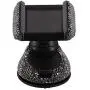 Radish Stars Adjustable Strong Sticky Dashboard Car Phone Mount Crystal Rhinestone Phone Holder for Car Black Radish Stars Adjustable Strong Sticky Dashboard Car Phone Mount Crystal Rhinestone Phone Holder for Car Black