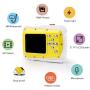 Smyidel Waterproof Mini Kid Camera High Definition 12MP HD 3M Underwater Swimming Digital Camera Camcorder 2.0 Inch LCD Display (Yellow)