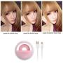 Clip on Selfie Ring Light, Rechargeable Brightness Portable Selfie Fill Light Ring with 36 LED for Universal Smart Phone, Phone Android Phone Photography, Camera Video, Girl Makes up (Pink)