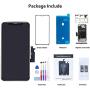 BeeFix Fit iPhone XR Screen Replacement(6.1 Inch),LCD Touch Digitizer Replacement Display Complete Repair Kits for A1984, A2105, A2106, A2108, with Waterproof Frame Adhesive Sticker + Tempered Glass