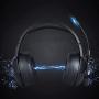 Tosuny Gaming Headset, ABS Gaming Headset Lighting Headphone with Microphone, Gaming Headset Over Ear Headphone with Soft Breathable Earmuffs for Mobile Phone Computer(Black)
