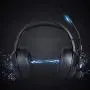 Tosuny Gaming Headset, ABS Gaming Headset Lighting Headphone with Microphone, Gaming Headset Over Ear Headphone with Soft Breathable Earmuffs for Mobile Phone Computer(Black)