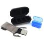 Hard Case for The Alivecor Kardia Mobile EKG/KardiaMobile 6L | Home Heart Monitor Health Machine| Portable Travel on The go Safety| Velvet Protective Pouch with Extra Day & Night Pill Organizers