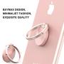 Finger Ring Stand 3 Pack, Ama Forest 360° Rotary Cell Phone Holder Finger Loop Grip Mount Universal Smartphone Kickstand for iPhone x/xr/xs max, Samsung Galaxy S10/S9 Rose Gold Silver&Black