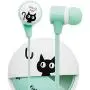 QearFun Stereo 3.5mm in Ear Cat Earphones Earbuds with Microphone with Earphone Storage Case for Smartphone MP3 iPod PC Music (Green) QearFun Stereo 3.5mm in Ear Cat Earphones Earbuds with Microphone with Earphone Storage Case for Smartphone MP3 iPod PC Music (Green)
