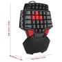 V BESTLIFE Single Hand Keyboard Mini Gaming Keyboard One-Handed Keyboard,Mechanical Game Backlit One Hand Keyboard, Mobile Phone Accessory Wired for PUBG/for Windows XP