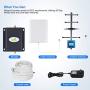 AT&T Cell Phone Signal Booster 4G LTE T-Mobile ATT Cell Phone Booster Repeater 700MHz Band 12/17 AT&T Mobile Signal Booster Amplifier for Remote Area - Boost 4G LTE Data & Voice for Home Use