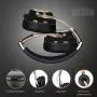 Bluetooth Headphones, Riwbox XBT-880 Wireless Bluetooth Headphones Over Ear with Microphone and Volume Control Wireless and Wired Foldable Headset for iPhone/iPad/PC/Cell Phones/TV (Black&Gold)