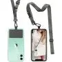 Phone Lanyard Universal Crossbody Cell Phone Lanyards Multifuctional Nylon Patch Adjustable Shoulder Neck Strap Compatible with Most Smartphones(Grey) Phone Lanyard Universal Crossbody Cell Phone Lanyards Multifuctional Nylon Patch Adjustable Shoulder Neck Strap Compatible with Most Smartphones(Grey)