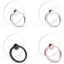 Cell Phone Ring Holder, Transparent Phone Ring Holder 360°Rotation Finger Ring Stand Phone Ring Grip Compatible with Almost All Phones/Phone Cases (Round)