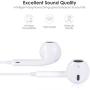 Earbuds, Microphone Earphones Stereo Headphones Noise Isolating Headset Fit Compatible with iPhone Xs/XR/XS Max/iPhone 7/7 Plus iPhone 8/8Plus /iPhone Earphones (1Pack)