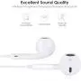 Earbuds, Microphone Earphones Stereo Headphones Noise Isolating Headset Fit Compatible with iPhone Xs/XR/XS Max/iPhone 7/7 Plus iPhone 8/8Plus /iPhone Earphones (1Pack)
