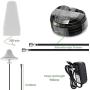 Signal Booster, KKmoon CDMA/PCS 850/1900MHz 2G/3G/4G Dual Band Dual LCD Display Mobile Phone Signal Booster Cell Phone Signal Repeater Signal Amplifier Set