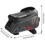 BYBYC Bicycle Bag Bicycle Front Shelf Large Storage Bag Waterproof 6.0 Inch Touch Screen Mobile Phone Bag, Outdoor Cycling Bicycle Accessories