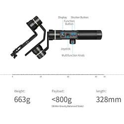 FeiyuTech G6 Plus 3-Axis Handheld Gimbal Stabilizer,Fits Mirrorless Camera, Pocket Camera, GoPro DJI OSMO Action Camera, Smartphone,Payload 3.3 lb,Splashproof