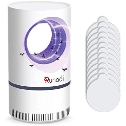 RUNADI Indoor Mosquito Killer - Insect Killer for Mosquitoes, Fruit Flies, Flying Gnats and Insects - Attractant Insect Trap with Led Light