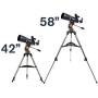 Celestron - AstroMaster 80AZS Refractor Telescope - Refractor Telescope for Beginners - Fully-Coated Glass Optics - Adjustable-Height Tripod - BONUS Astronomy Software Package