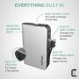 myCharge Portable Charger with Built in Cables & Wall Plug [iPhone + USB C] 10050 mAh Hub Universal Ultra Slim Power Bank Cell Phone External Battery Pack for Apple Lightning & Android for Samsung