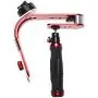 eoocvt Pro Handheld Steadycam Video Stabilizer Handle Grip Steady Support for Canon Nikon Sony Camera Cam Camcorder DV DSLR - Rubber Handle