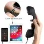 CM Vintage Retro Telephone Handset Cell Phone Receiver MIC Microphone for Cellphone Smartphone, 3.5 mm Socket (Black) CM Vintage Retro Telephone Handset Cell Phone Receiver MIC Microphone for Cellphone Smartphone, 3.5 mm Socket (Black)