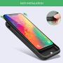 voo Battery Case for iPhone 11, Upgraded 6800mAh Extended Rechargeable Charging Case Protective Portable Battery Pack for iPhone 11 External Charging Cover 6.1 inch Smart Case - Black