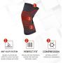 Compression Kneepads-Knee Brace for Men and Women-Supports Running, Volleyball, Running, Meniscus Tearing, Cycling and Sports(Red M)