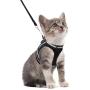 rabbitgoo Cat Harness and Leash Set for Walking Escape Proof, Adjustable Soft Kittens Vest with Reflective Strip for Extra Small and Small Cats, Step-in Comfortable Outdoor Vest