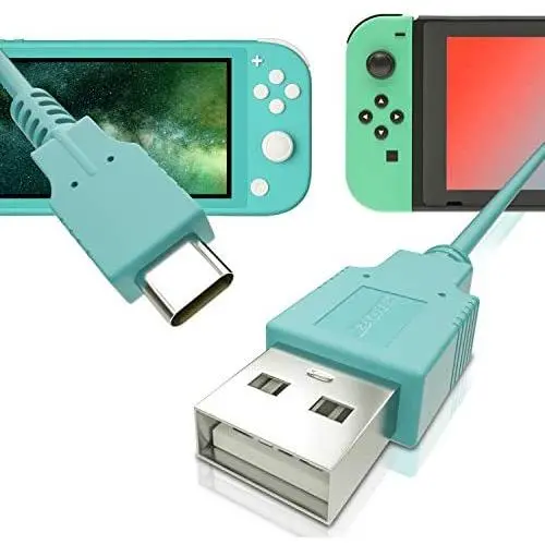 USB C Charger for Nintendo Switch, Fast Charging Cable for Nintendo Switch, MacBook, Pixel C, LG Nexus 5X G5, Nexus 6P/P9 Plus, One Plus 2, Sony XZ and More - Animal Crossing Blue (4.92ft) USB C Charger for Nintendo Switch, Fast Charging Cable for Nintendo Switch, MacBook, Pixel C, LG Nexus 5X G5, Nexus 6P/P9 Plus, One Plus 2, Sony XZ and More - Animal Crossing Blue (4.92ft)
