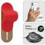 MOMOSTICK_MULTI BAND: Phone Grip/Stand/Holder | Phone Accessories | Phone Handle | Phone Strap | Finger Grip for All Smartphones, I Matte - Red