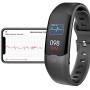 Aupalla Activity Tracker, Health Watch Measure Oxygen Saturation SpO2 Heart Rate HRV Sleep Tracker Steps Calories Burned for iOS Android Smart Phone (Black)