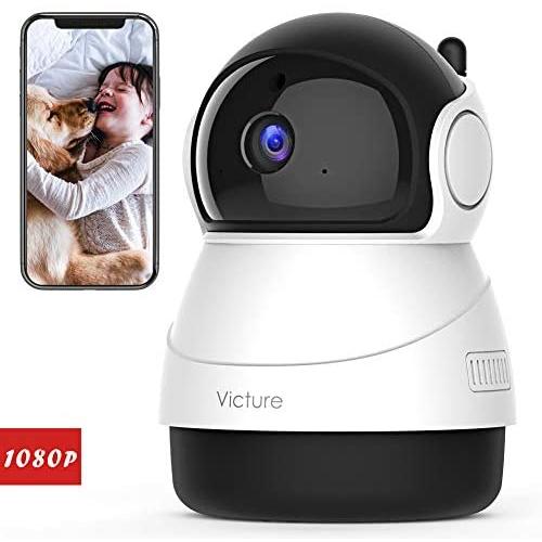 Victure 2020 Upgraded 1080P Pet Camera, FHD 2.4G WiFi Camera with Smart Motion Detection/Tracking, Sound Detection, Two-Way Audio, Night Vision, Cloud Service, iOS/Android, APP - Victure Home