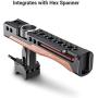SMALLRIG Camera NATO Handle Top Handle Grip with Anti-Off Designed Cold Shoe Mount and Built-in Hex Spanner for DSLR Camera, Camera Cage - HTN2362