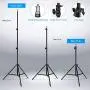 HPUSN Softbox Lighting Kit Professional Studio Photography Continuous Equipment with 85W 5500K E27 Socket Light and 2 Reflectors 50 x 70 cm and 2 Bulbs for Portrait Product Fashion Photography HPUSN Softbox Lighting Kit Professional Studio Photography Continuous Equipment with 85W 5500K E27 Socket Light and 2 Reflectors 50 x 70 cm and 2 Bulbs for Portrait Product Fashion Photography