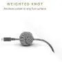 Native Union Night Cable - 10ft Ultra-Strong Reinforced [Apple MFi Certified] Durable Lightning to USB Charging Cable with Weighted Knot for iPhone/iPad (Zebra)