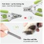 Dog & Cat Nail Clippers, Professional Pet Trimmer with Safety Guard to Avoid Over Cutting, Free Nail File & Lock Switch, Professional Grooming Tool for Large and Small Animals