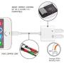 Headphones Adapte for iPhone 11 Headphone Jack Adapter Splitter Aux Cord Dongle Audio Cable Car Charger for iPhone 7/7 Plus/X/XR/XS Max/SE/11/11 Pro Support iOS 13 System