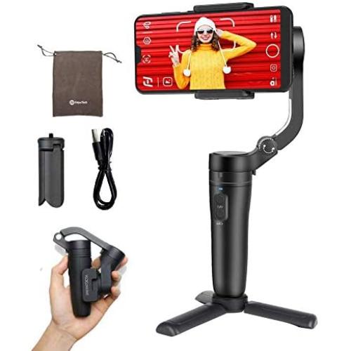 Feiyutech Feiyu Vlog Pocket Foldable 3-Axis Handheld Gimbal Stabilizer YouTube Video Vlog Tripod for iPhone 11 Pro Xs Max Xr X 8 Plus 7 6 SE Android Smartphone Samsung Galaxy Note10 S10 S9 S8 S7