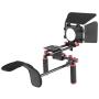 Neewer Camera Movie Video Making Rig System Film-Maker Kit for Canon Nikon Sony and Other DSLR Cameras, DV Camcorders,Includes: Shoulder Mount, Standard 15mm Rail Rod System, Matte Box (Red and Black)