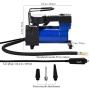 HONGNAL Air Compressor Tire Inflator, DC 12V Portable Car Air Compressor Pump with Gauge Multi-Function Car Air Pump with 3 Nozzle Adaptors for Car Tires, Bicycles, Trucks & Inflatables