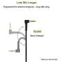 Cable Boom Microphone - Volume Control for Playstation PS4 or Xbox One Controller, PC - Boompro Gaming Mic Compatible with Sennheiser HD598, HD598 SE, HD518, HD598 Cs, SR, HD599 Headphone(150CM)