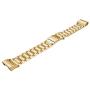 Jiarusig Compatible with Fitbit Charge 2 Bands, Stainless Steel Metal Bands Strap Men Women Replacement Bracelet Small Large Wristband Accessories Band Compatible with Fitbit Charge 3, Gold
