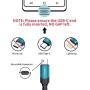USB Type C Cable 3A Fast Charging, JSAUX(2-Pack 3.3ft+10ft) USB-A to USB-C Charge Braided Cord Compatible with Samsung Galaxy S10 S10E S9 S8 S20 Plus,Note 10 9 8,Z Flip, And Other USB C Charger(Green)