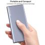 TOZO WB1 Portable Charger 10000mAh Super Slim and Light Fast Power Bank 18W PD+Quick Charge 3.0 High-Speed Charging External Battery Pack with USB C Input/Output for iPhone,iPad,Samsung and More Gray