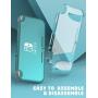 Mumba Case for Nintendo Switch Lite 2019, [Thunderbolt Series] Protective Clear cover with TPU Grip (Clear) (Renewed)