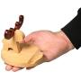 Cell Phone Desk Stand Holder, MHKBD Cute ELK Phone Stand Wooden Cellphone Holder with Anti-Slip Base Phone Cradle Fits All Smart Phones, Desk Decoration