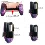 Mobile Game Controller Android Gamepad Phone Aim Controller Fight Joystick for iOS Joypad Phone Work with Phone Case (Phone Triggers and Star Game Handle, Clip)